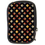 Geometric Diamond Tile Compact Camera Leather Case Front