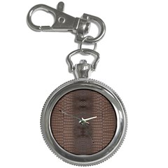 Brown Alligator Leather Skin Key Chain Watches by LoolyElzayat