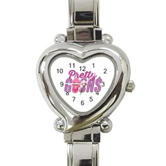 Pretty Goons Purple Logo Heart Watch by Khaliseum