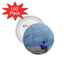 Senior Man Fishing At River, Montevideo, Uruguay001 1 75  Buttons (100 Pack)  by dflcprintsclothing