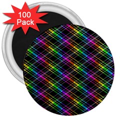 Rainbow Sparks 3  Magnets (100 Pack) by Sparkle