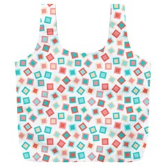 Aqua Coral Full Print Recycle Bag (xxxl) by CuteKingdom