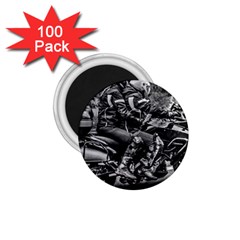 Motorcycle Riders At Highway 1 75  Magnets (100 Pack)  by dflcprintsclothing