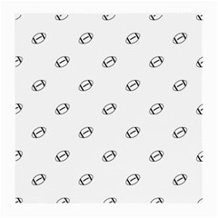 American Football Ball Motif Print Pattern Medium Glasses Cloth (2 Sides) by dflcprintsclothing