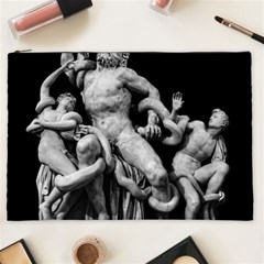 Laocoon Sculpture Over Black Cosmetic Bag (xxl) by dflcprintsclothing