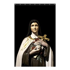 Virgin Mary Sculpture Dark Scene Shower Curtain 48  X 72  (small)  by dflcprintsclothing