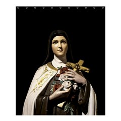 Virgin Mary Sculpture Dark Scene Shower Curtain 60  X 72  (medium)  by dflcprintsclothing