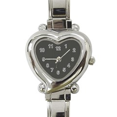 Beluga Grey & White - Heart Italian Charm Watch by FashionLane