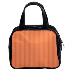 Atomic Tangerine & Black - Classic Handbag (two Sides)