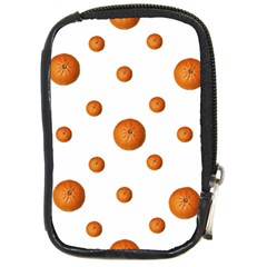 Tangerines Photo Motif Pattern Design Compact Camera Leather Case by dflcprintsclothing