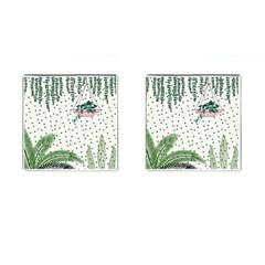 Plants Flowers Nature Blossom Cufflinks (square) by Mariart