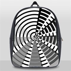 Nine Bar Monochrome Fade Squared Wheel School Bag (xl) by WetdryvacsLair