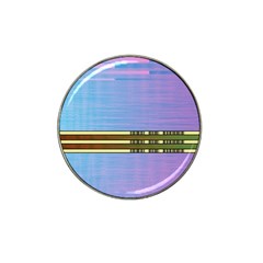 Glitched Vaporwave Hack The Planet Hat Clip Ball Marker (4 Pack) by WetdryvacsLair