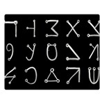 Heinrich Cornelius Agrippa Of Occult Philosophy 1651 Angelic Alphabet Or Celestial Writing Collected Inverted Double Sided Flano Blanket (Large)  Blanket Back