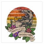 Possum - Mentally Sick Physically Thick Large Satin Scarf (Square) Front