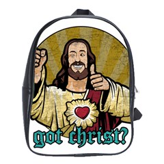 Buddy Christ School Bag (large) by Valentinaart