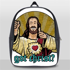 Buddy Christ School Bag (large) by Valentinaart