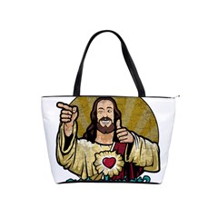 Buddy Christ Classic Shoulder Handbag by Valentinaart