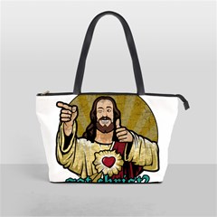 Buddy Christ Classic Shoulder Handbag by Valentinaart