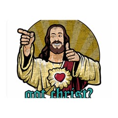 Buddy Christ Double Sided Flano Blanket (mini)  by Valentinaart