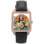 Got Christ? Rose Gold Leather Watch  Front