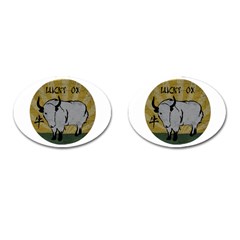 Chinese New Year ¨c Year Of The Ox Cufflinks (oval) by Valentinaart