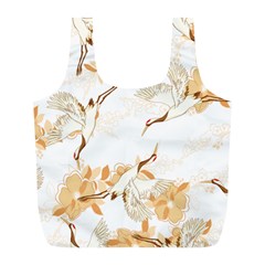 Birds And Flowers  Full Print Recycle Bag (l) by Sobalvarro