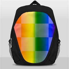 Lgbt Rainbow Buffalo Check Lgbtq Pride Squares Pattern Backpack Bag by yoursparklingshop