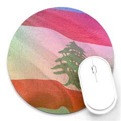 Lebanon Round Mousepads by AwesomeFlags