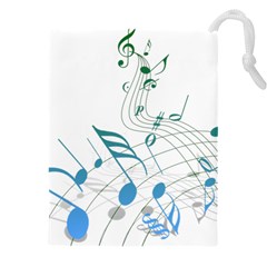 Music Notes Drawstring Pouch (5xl)