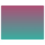 Teal Sangria Double Sided Flano Blanket (Medium)  60 x50  Blanket Front