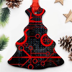 Tech - Red Ornament (christmas Tree)  by ExtraAwesomeSauce