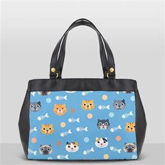 Cute Cat Pattern Oversize Office Handbag by ExtraAwesomeSauce