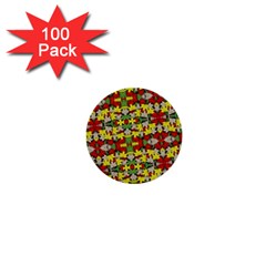 Leaves Pattern 1  Mini Buttons (100 Pack)  by ExtraAwesomeSauce