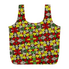 Leaves Pattern Full Print Recycle Bag (l) by ExtraAwesomeSauce