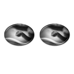 Black And White Snake Cufflinks (oval) by ExtraAwesomeSauce