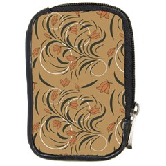 Folk Floral Pattern  Abstract Flowers Print  Seamless Pattern Compact Camera Leather Case by Eskimos