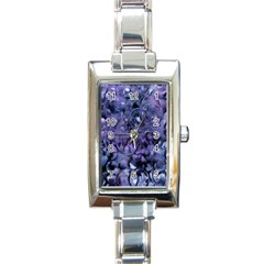 Carbonated Lilacs Rectangle Italian Charm Watch by MRNStudios