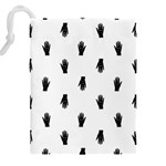 Vampire Hand Motif Graphic Print Pattern Drawstring Pouch (5XL) Back