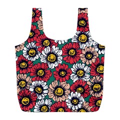 Daisy Colorfull Seamless Pattern Full Print Recycle Bag (l) by Kizuneko