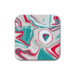 Vector Vivid Marble Pattern 4 Rubber Coaster (square)  by goljakoff