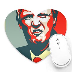 Trump Nope Heart Mousepads by goljakoff