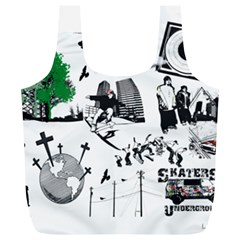 Skater-underground Full Print Recycle Bag (xl) by PollyParadise