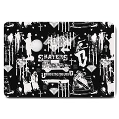 Skater-underground2 Large Doormat  by PollyParadise