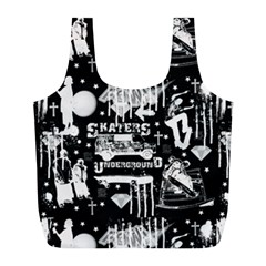 Skater-underground2 Full Print Recycle Bag (l) by PollyParadise