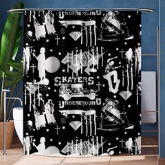 Skater-underground2 Shower Curtain 60  X 72  (medium)  by PollyParadise