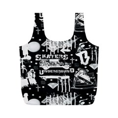 Skater-underground2 Full Print Recycle Bag (m) by PollyParadise