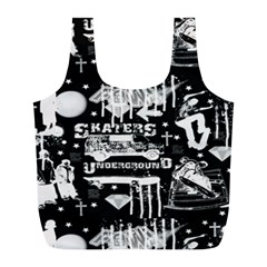 Skater-underground2 Full Print Recycle Bag (l) by PollyParadise