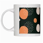 Black peach white  White Mugs Left