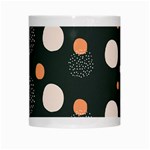 Black peach white  White Mugs Center